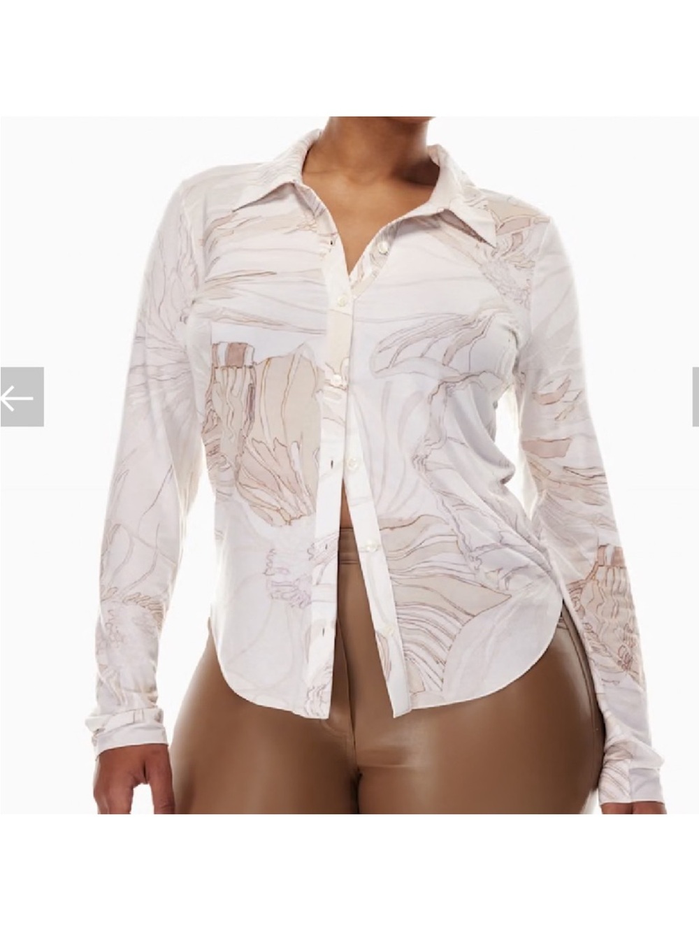 ARITZIA WILFRED Button up Long Sleeve